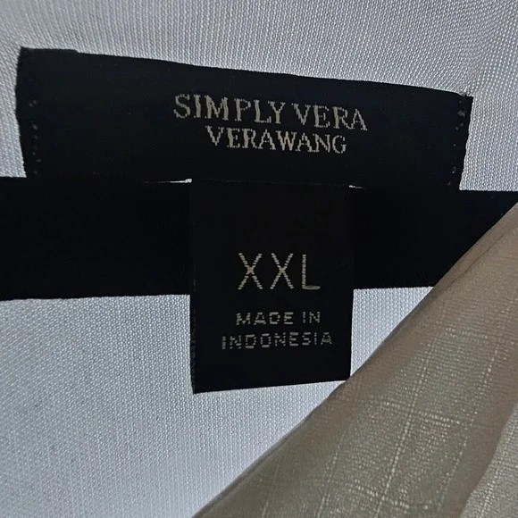 NWT Vera Wang White Tiered Tank Dress Midi White Size Size XXL - Picture 13 of 13